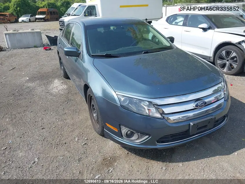 FORD FUSION 2012, VIN 3FAHP0HA6CR335852