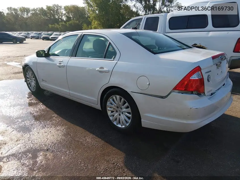 2012 FORD FUSION VIN 3FADP0L36CR169730 — фото 3