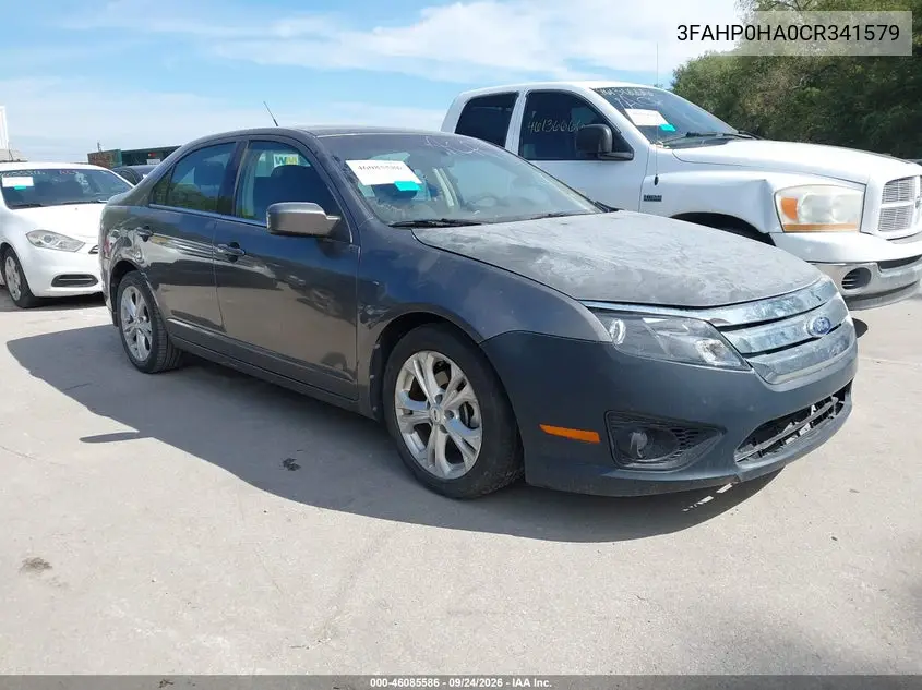 FORD FUSION 2012, VIN 3FAHP0HA0CR341579