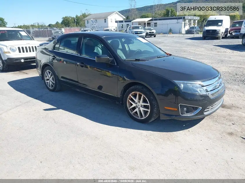 FORD FUSION 2012, VIN 3FAHP0CG3CR330586