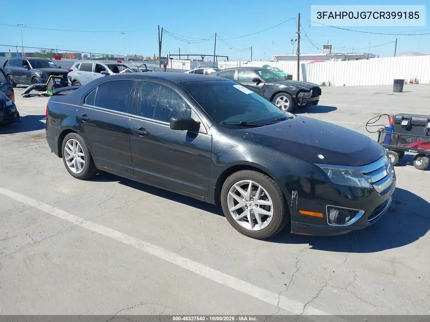 FORD FUSION 2012, VIN 3FAHP0JG7CR399185