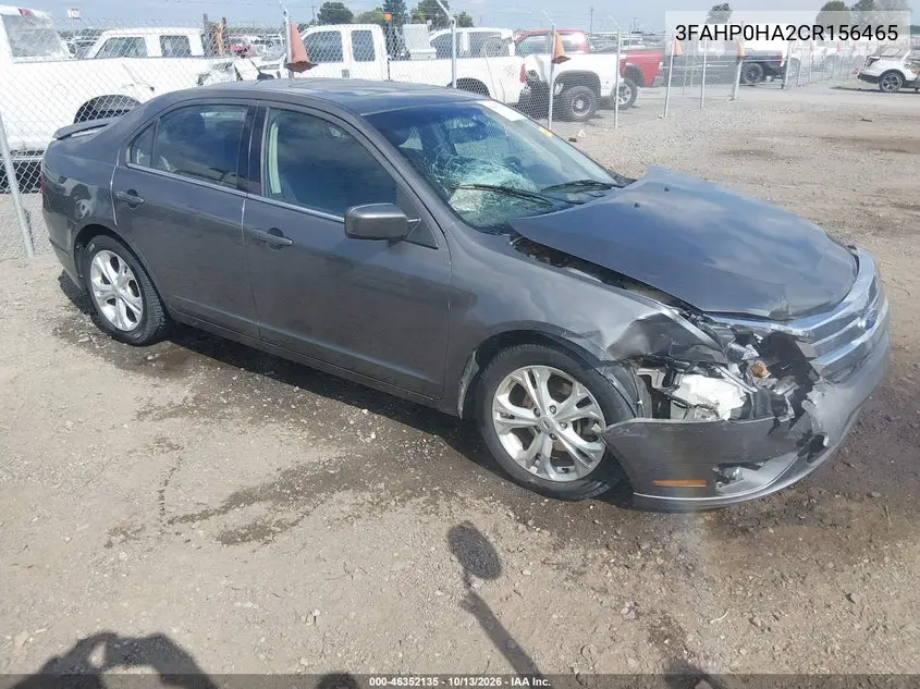 FORD FUSION 2012, VIN 3FAHP0HA2CR156465