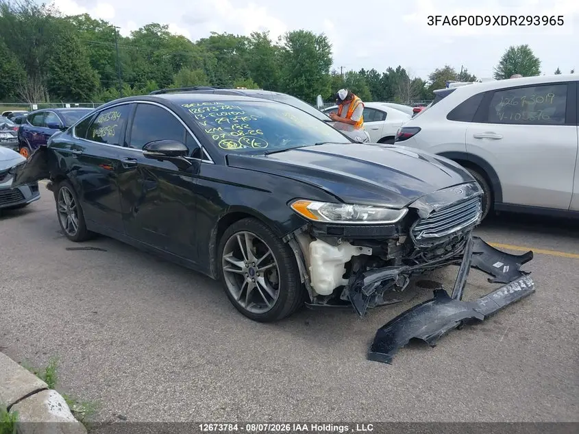 FORD FUSION 2013, VIN 3FA6P0D9XDR293965