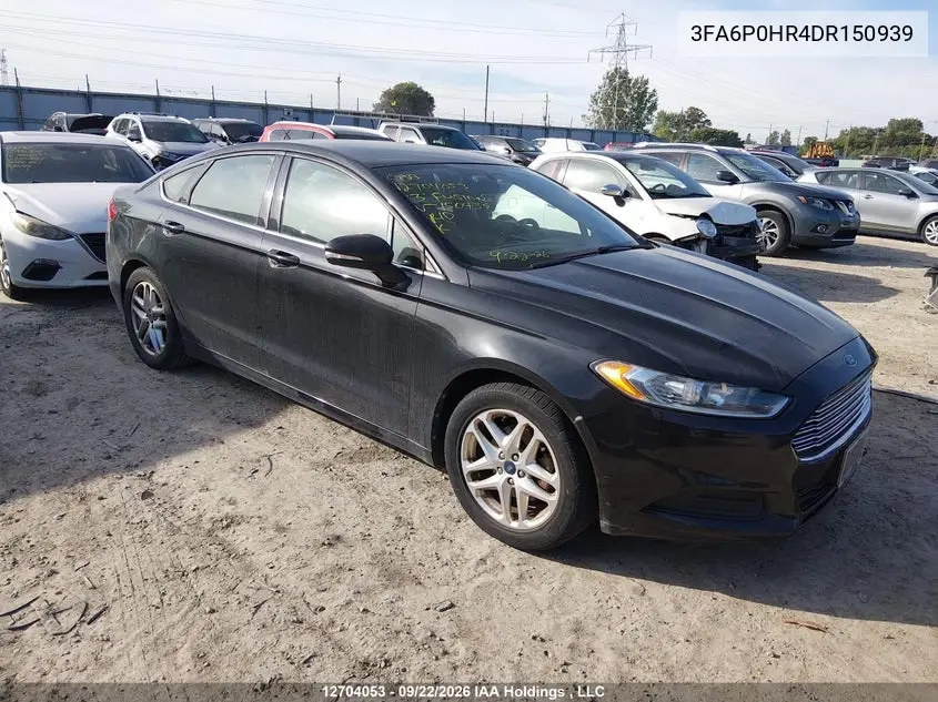 FORD FUSION 2013, VIN 3FA6P0HR4DR150939