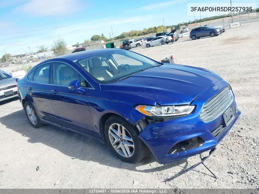 FORD FUSION 2013, VIN 3FA6P0HR5DR257935