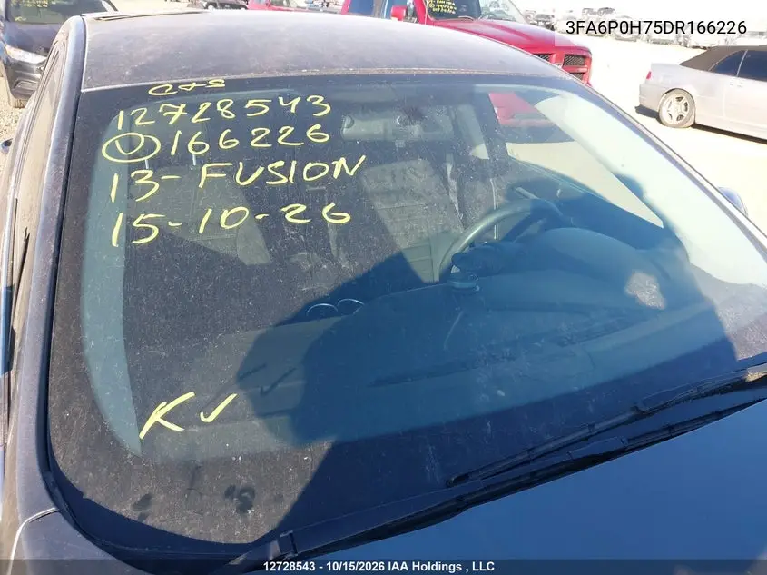 2013 FORD FUSION VIN 3FA6P0H75DR166226 — фото 17