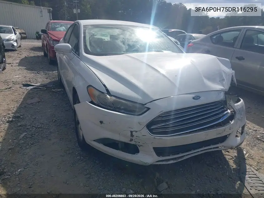 FORD FUSION 2013, VIN 3FA6P0H75DR116295