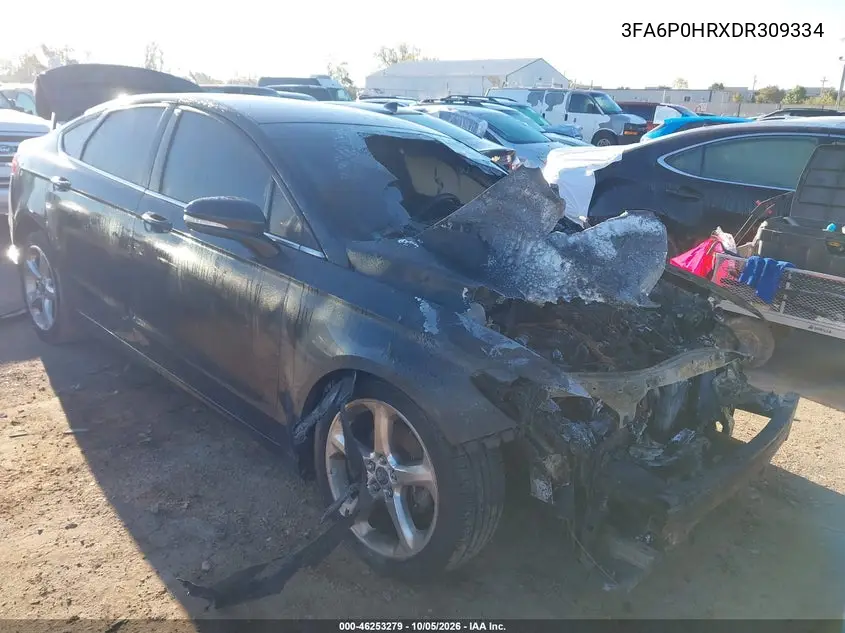 FORD FUSION 2013, VIN 3FA6P0HRXDR309334
