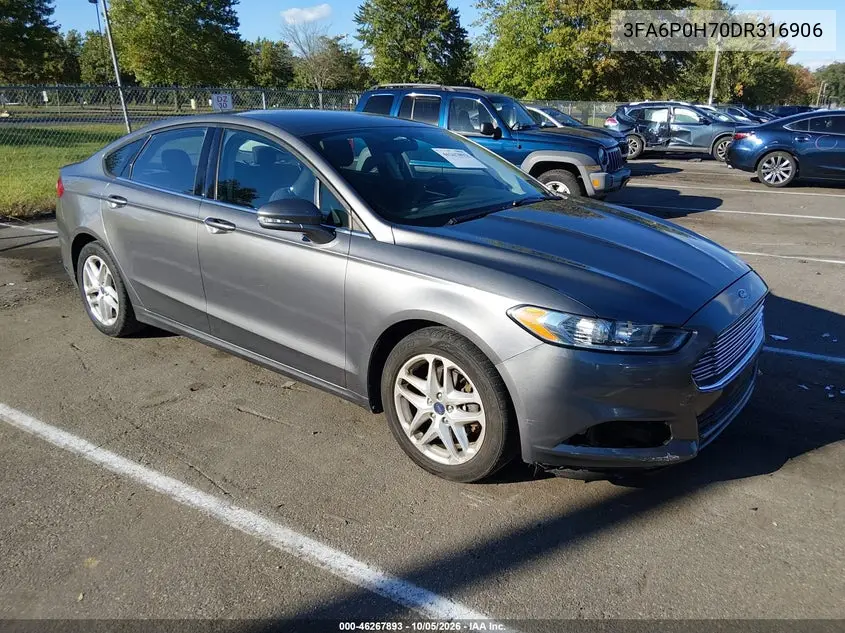 FORD FUSION 2013, VIN 3FA6P0H70DR316906
