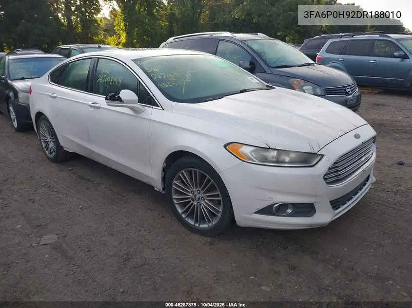 FORD FUSION 2013, VIN 3FA6P0H92DR188010