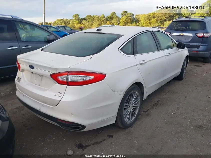 2013 FORD FUSION VIN 3FA6P0H92DR188010 — фото 4