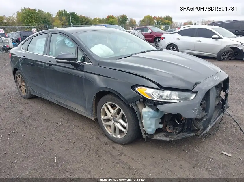 FORD FUSION 2013, VIN 3FA6P0H78DR301781