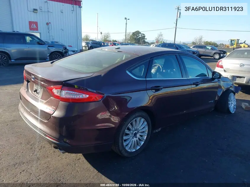 2013 FORD FUSION VIN 3FA6P0LU1DR311923 — фото 4