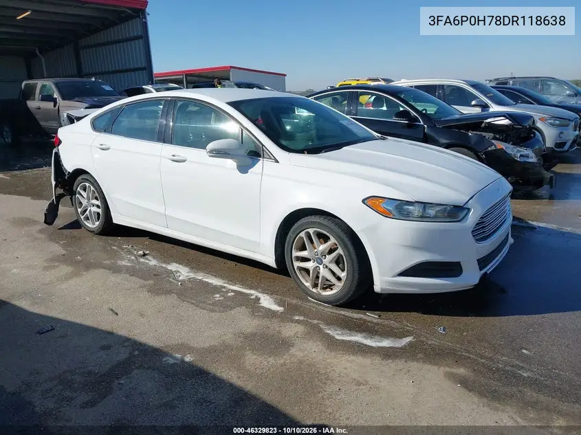 FORD FUSION 2013, VIN 3FA6P0H78DR118638