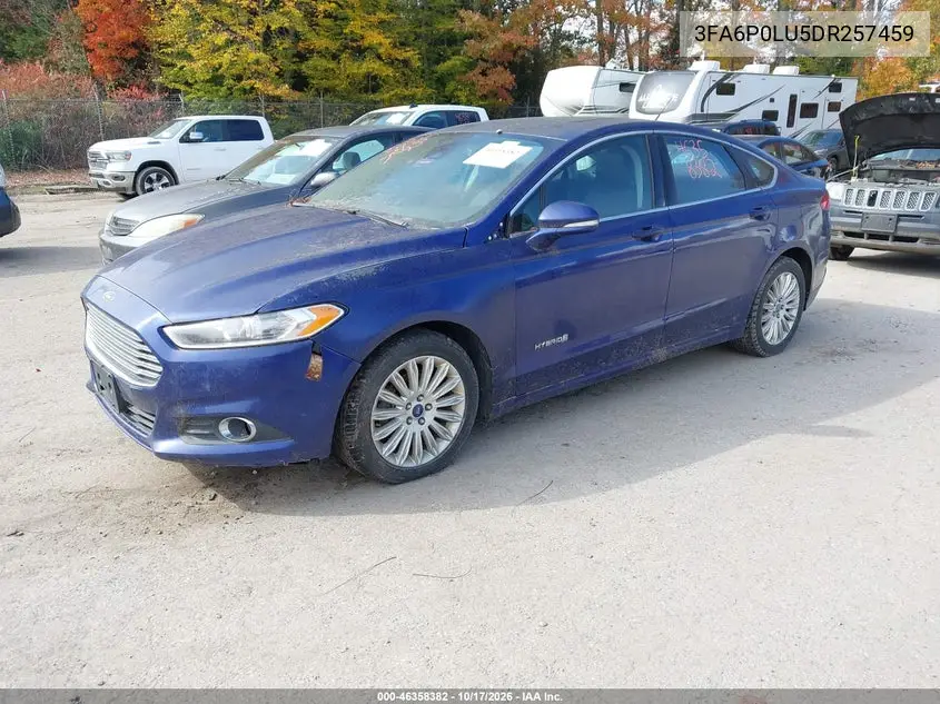 2013 FORD FUSION VIN 3FA6P0LU5DR257459 — фото 2
