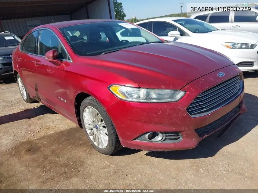 FORD FUSION 2013, VIN 3FA6P0LU1DR337759