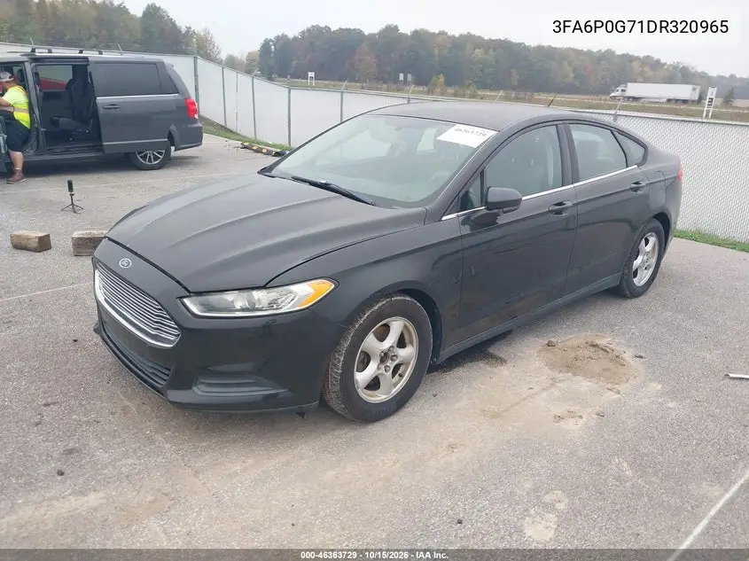 2013 FORD FUSION VIN 3FA6P0G71DR320965 — фото 2