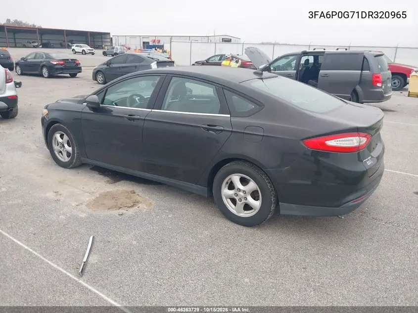 2013 FORD FUSION VIN 3FA6P0G71DR320965 — фото 3