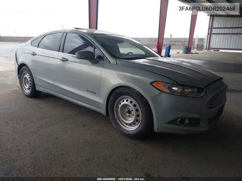 FORD FUSION 2013, VIN 3FA6P0LU6DR202468