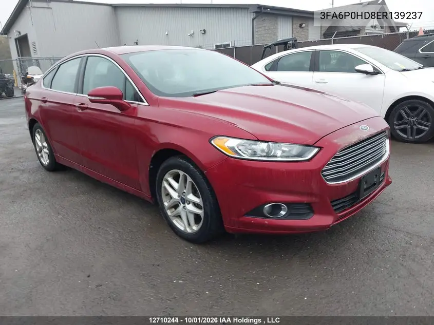 FORD FUSION 2014, VIN 3FA6P0HD8ER139237