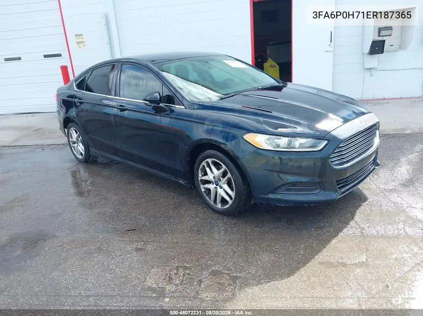 FORD FUSION 2014, VIN 3FA6P0H71ER187365