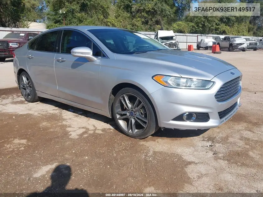 FORD FUSION 2014, VIN 3FA6P0K93ER149517