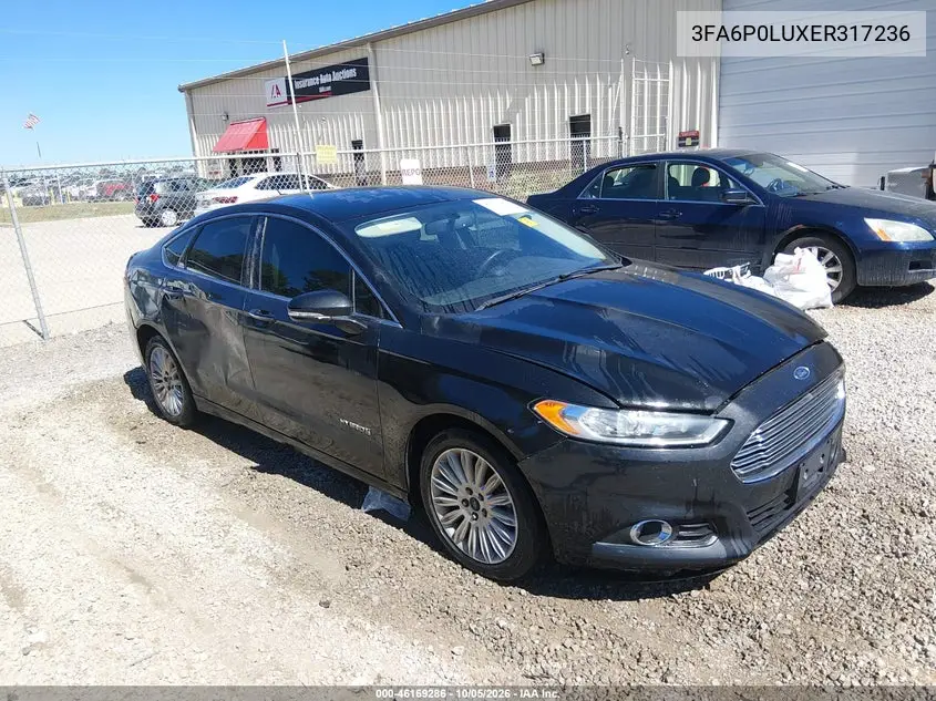 FORD FUSION 2014, VIN 3FA6P0LUXER317236