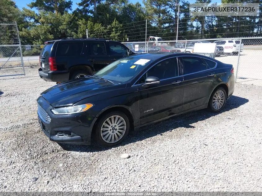 2014 FORD FUSION VIN 3FA6P0LUXER317236 — фото 2