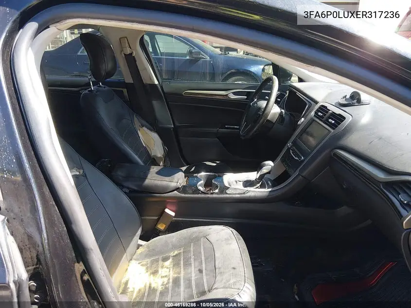 2014 FORD FUSION VIN 3FA6P0LUXER317236 — фото 5