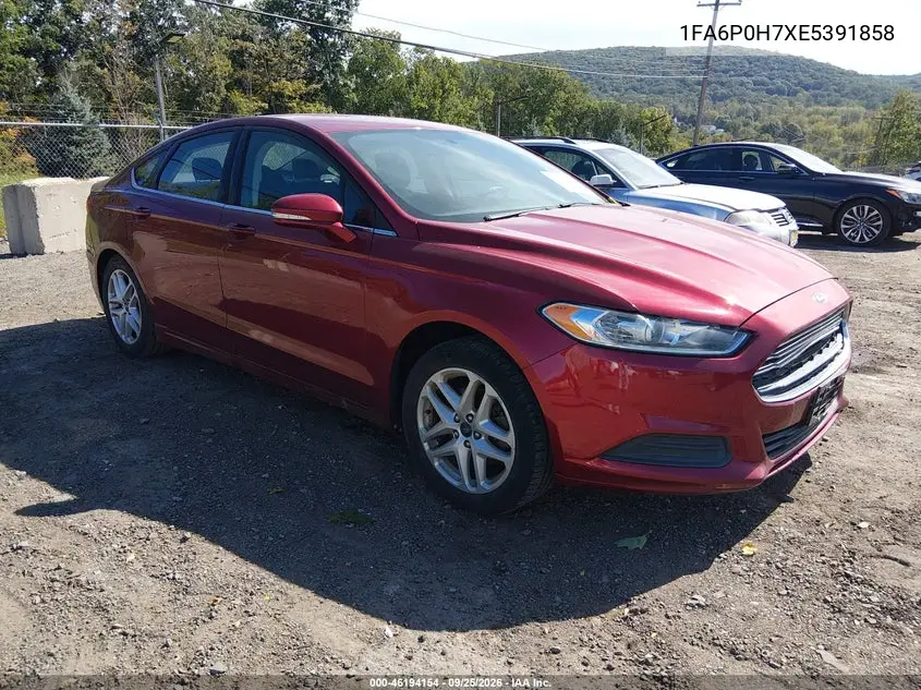 FORD FUSION 2014, VIN 1FA6P0H7XE5391858