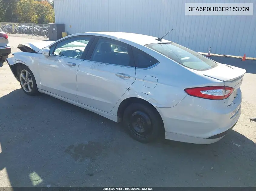 2014 FORD FUSION VIN 3FA6P0HD3ER153739 — фото 3