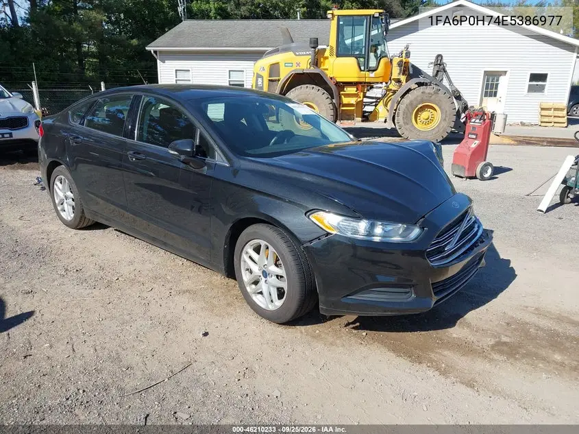 FORD FUSION 2014, VIN 1FA6P0H74E5386977