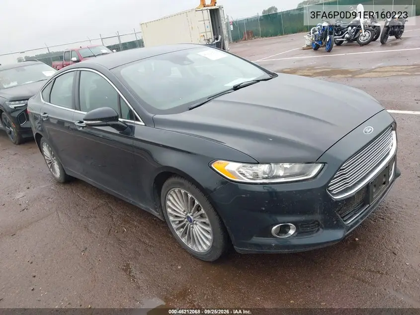 FORD FUSION 2014, VIN 3FA6P0D91ER160223