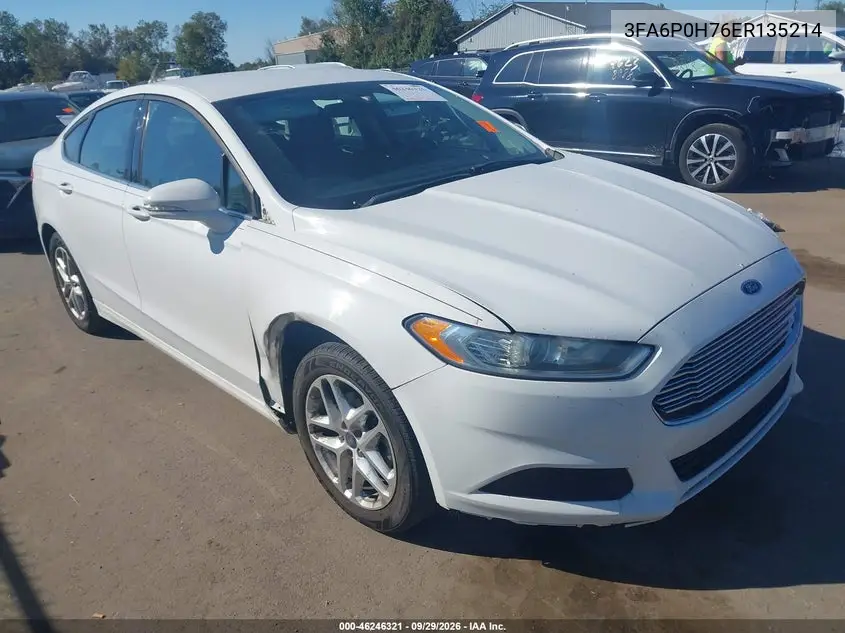 FORD FUSION 2014, VIN 3FA6P0H76ER135214