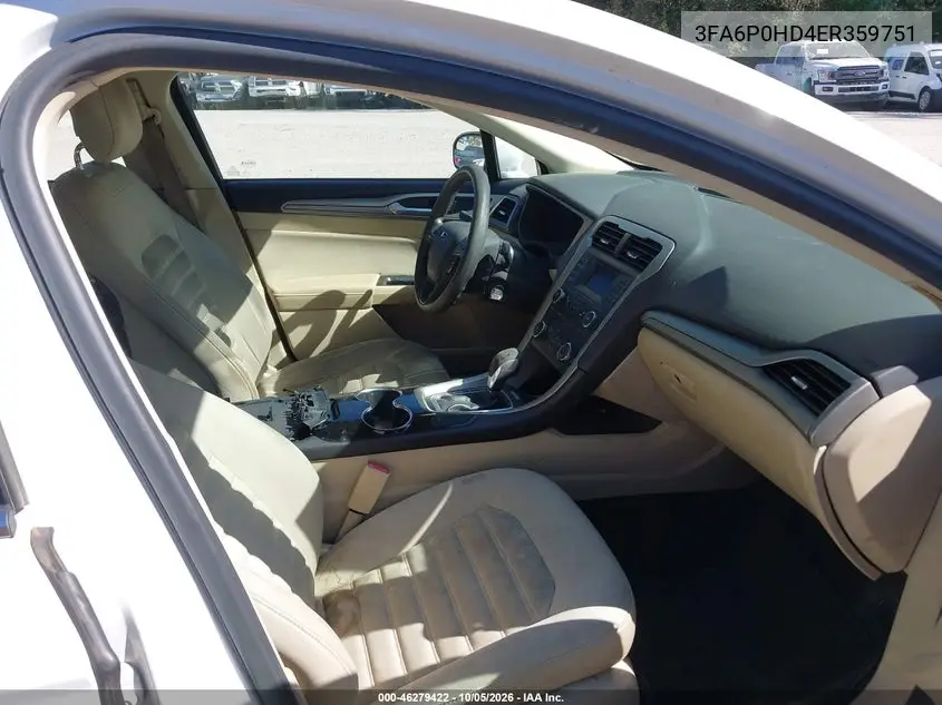 2014 FORD FUSION VIN 3FA6P0HD4ER359751 — фото 5