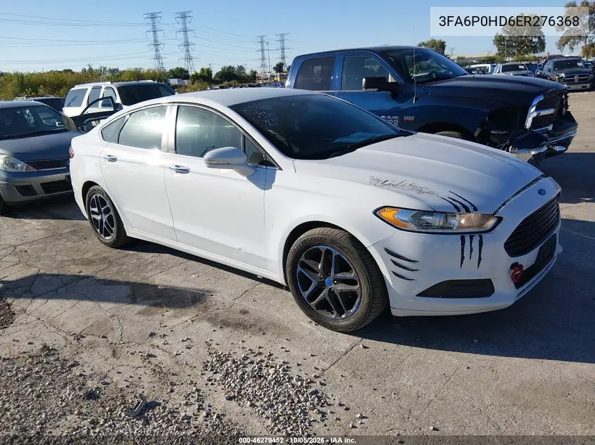 FORD FUSION 2014, VIN 3FA6P0HD6ER276368