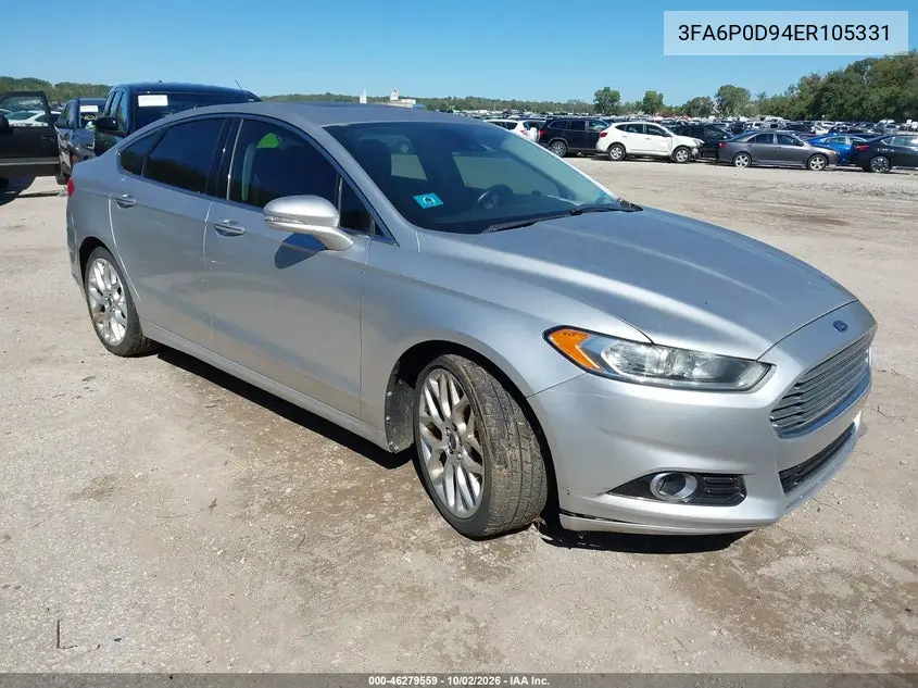 FORD FUSION 2014, VIN 3FA6P0D94ER105331