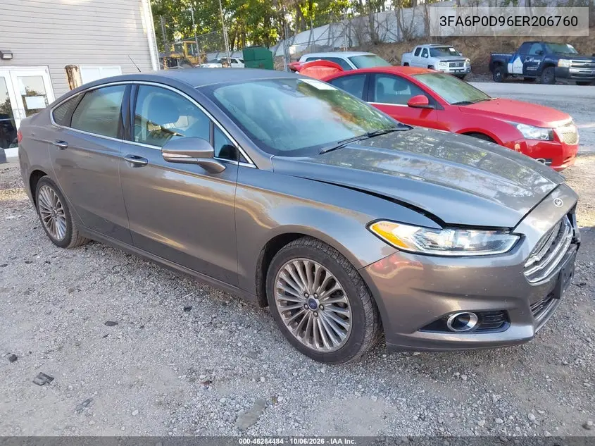 FORD FUSION 2014, VIN 3FA6P0D96ER206760