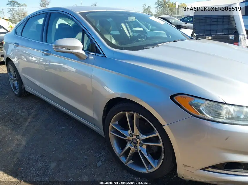 FORD FUSION 2014, VIN 3FA6P0K9XER305519