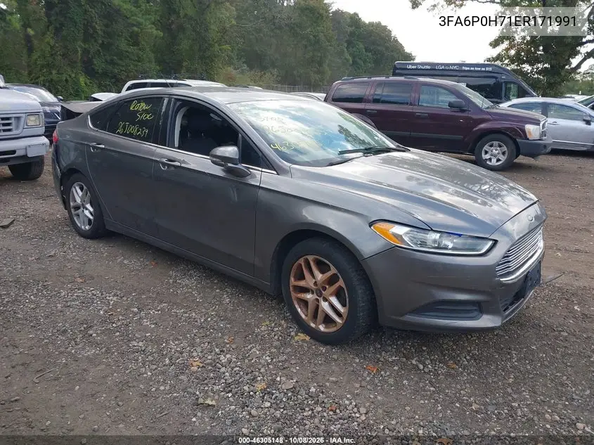 FORD FUSION 2014, VIN 3FA6P0H71ER171991