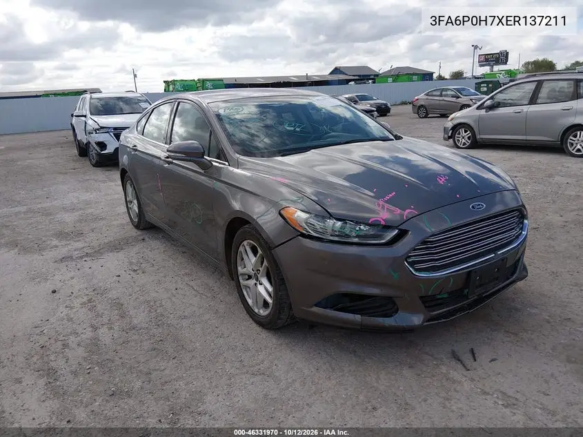 FORD FUSION 2014, VIN 3FA6P0H7XER137211