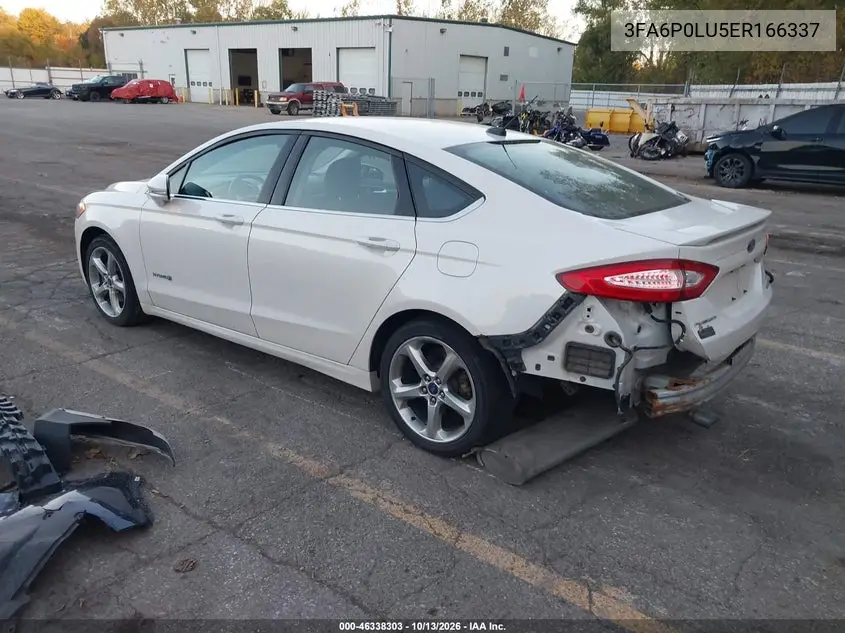 2014 FORD FUSION VIN 3FA6P0LU5ER166337 — фото 3