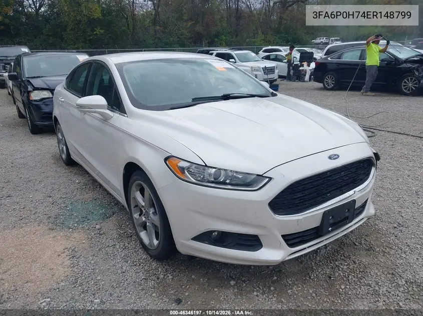 FORD FUSION 2014, VIN 3FA6P0H74ER148799