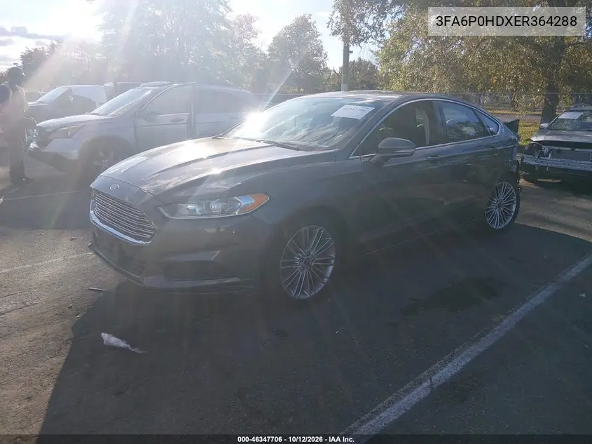 2014 FORD FUSION VIN 3FA6P0HDXER364288 — фото 2