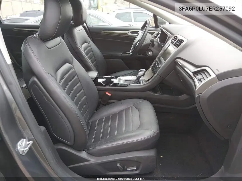 2014 FORD FUSION VIN 3FA6P0LU7ER257092 — фото 5