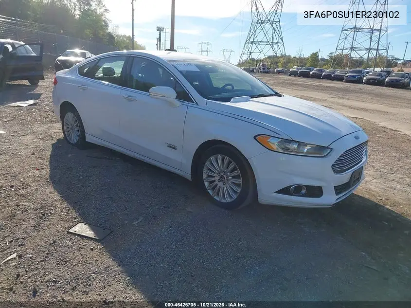 FORD FUSION 2014, VIN 3FA6P0SU1ER230102