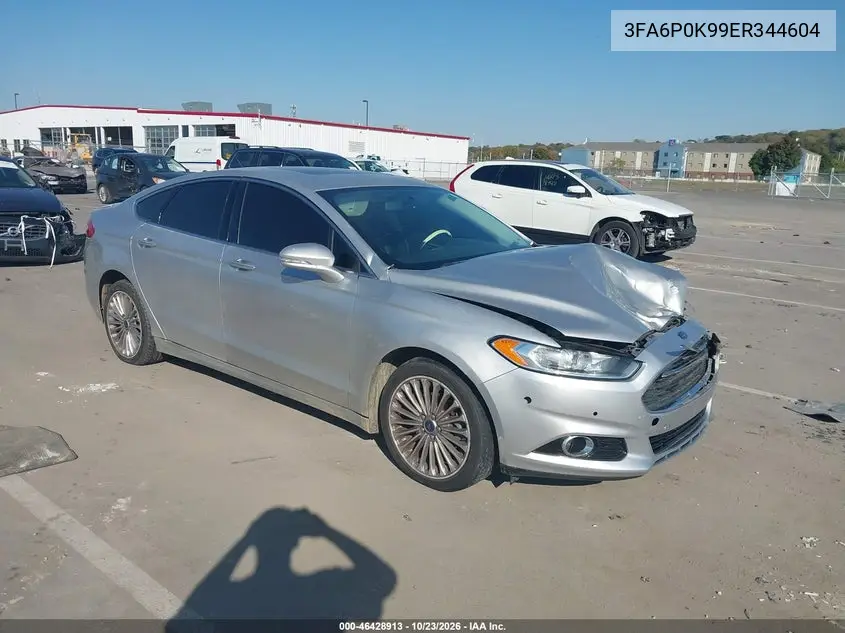 FORD FUSION 2014, VIN 3FA6P0K99ER344604