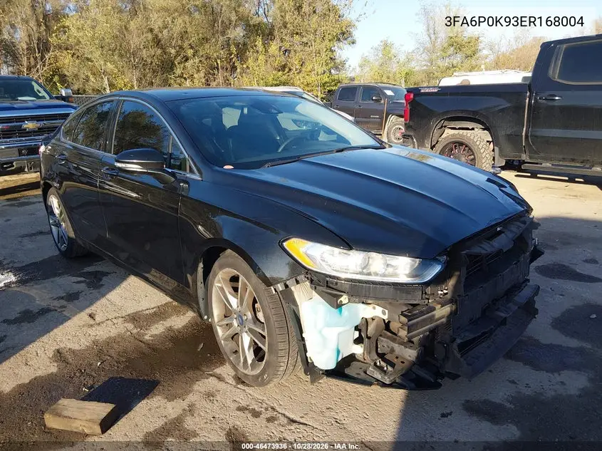 FORD FUSION 2014, VIN 3FA6P0K93ER168004