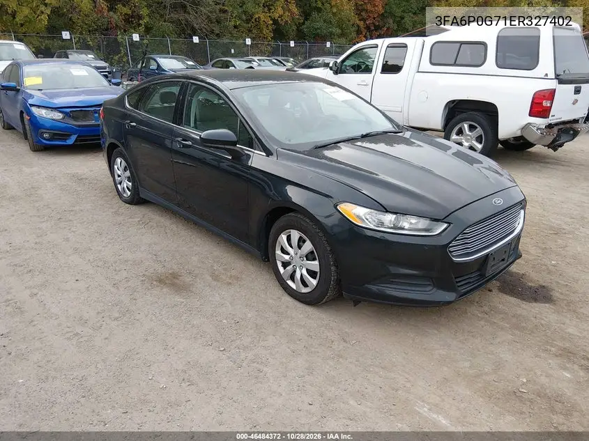 FORD FUSION 2014, VIN 3FA6P0G71ER327402