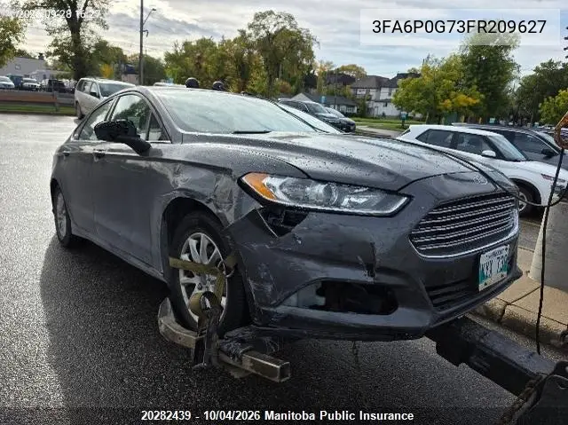 FORD FUSION 2015, VIN 3FA6P0G73FR209627